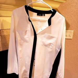 Black and White Blouse
